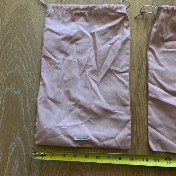 Two authentic Miu Miu dustbag for shoes. Barely Used. - Picture 5 of 8